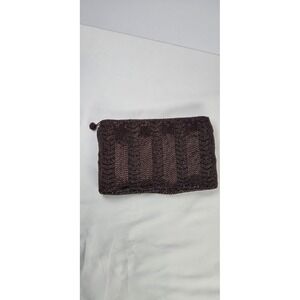 Ladies Vintage Genie Beaded Purse Formal Evening Small Zip Clutch Korea Burgundy